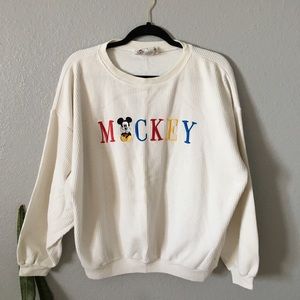 Mickey Mouse ribbed oversized Medium sweatshirt